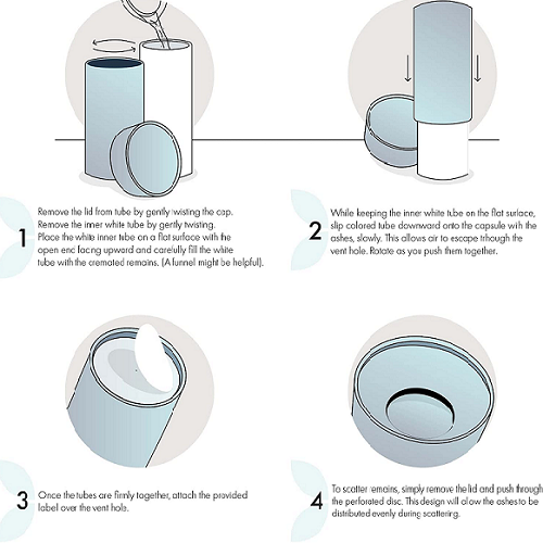 Paper Scattering Tube Urn