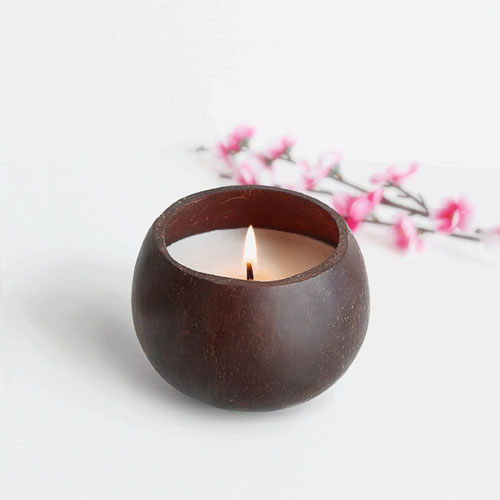 coconut Candle Holder