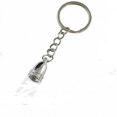 Transparent Glass Pendant Keychain